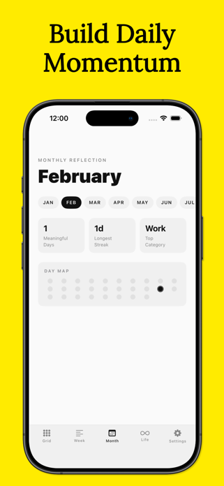 Yearly Life Progress Tracker Screenshot 4 of 6