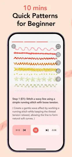 Captura de pantalla de StitchPal - Embroidery Guides en iPhone 2