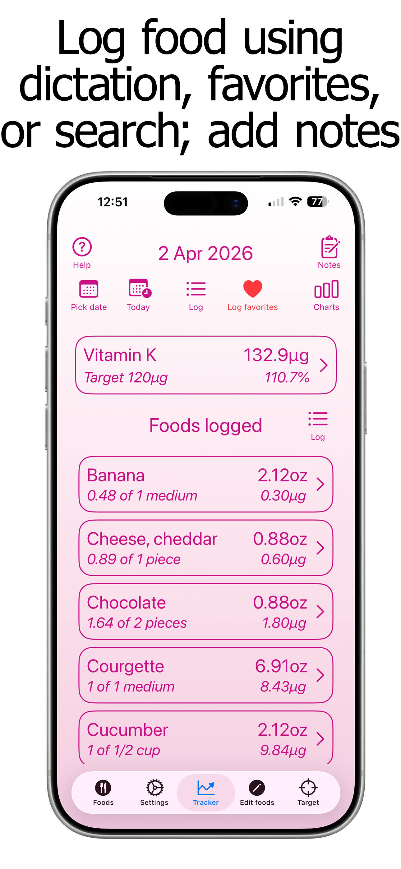 Vitamin K Counter & Tracker screenshot 3