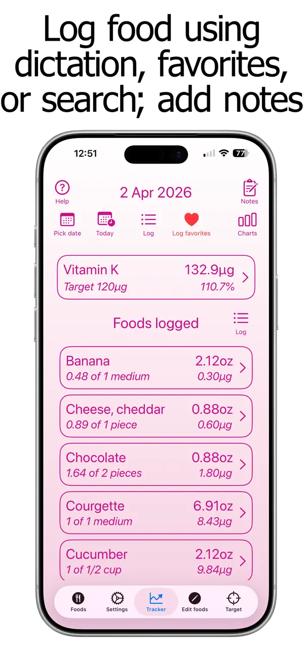 Screenshot #3 pour Vitamin K Counter & Tracker