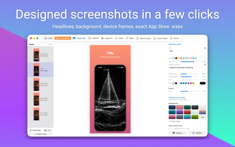 App Preview Studio iPhone screenshot