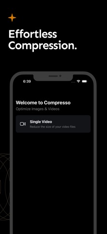 Compresso - Video Compressor iPhone screenshot