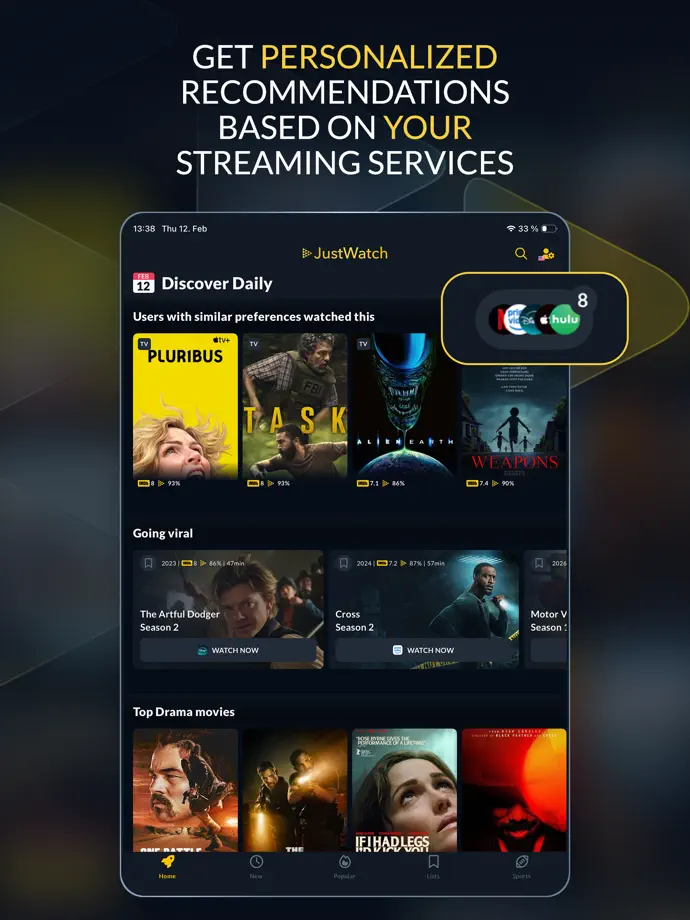 JustWatch iPad screenshot 2