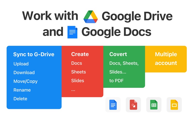 Screenshot #1 pour Work for Google Drive & Docs