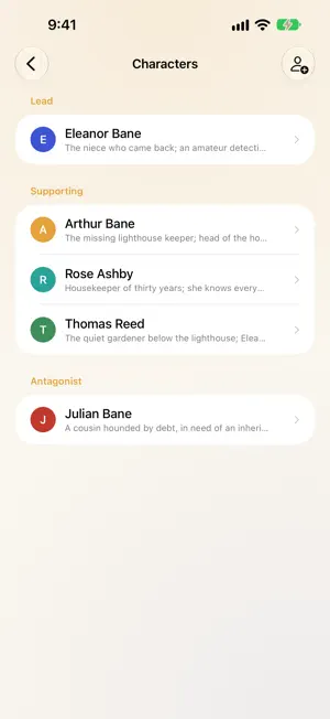 StoryLoom: Novel Story Bible screenshot 2