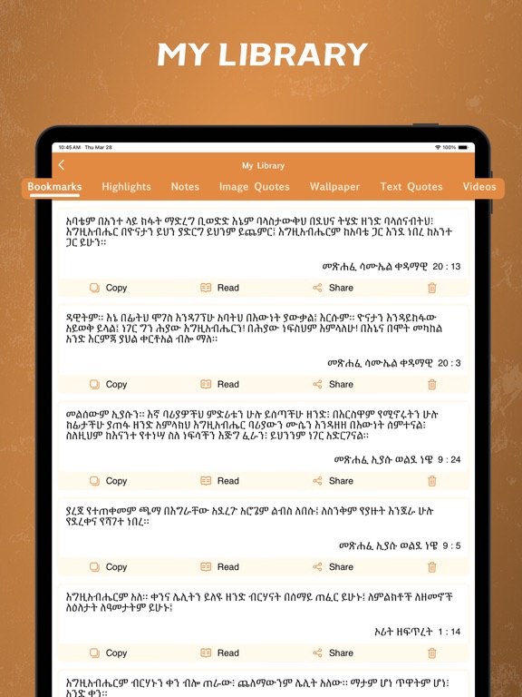 Amharic Bible - offline iPad screenshot 4 - Reference app