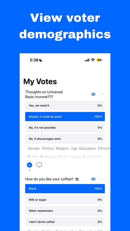 Consensus: Open Voting