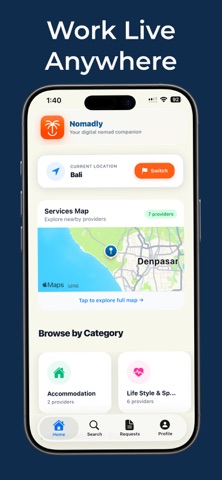 Nomadly: Visa, Travel, Rentals screenshot