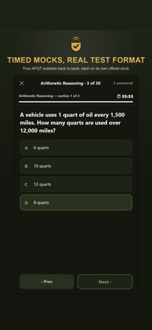 ASVAB Test Prep 2026: Practice iPhone screenshot