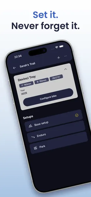 MTB Setup Tracker - BouncyBits screenshot 1