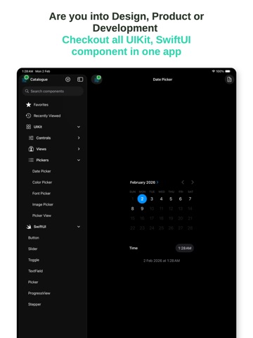 Catalog - UI iPad screenshot