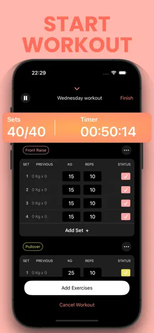 Gym Workout Tracker Muscle Lab screenshot 3