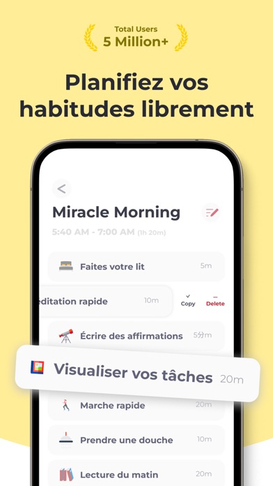Screenshot #2 pour Routine Timer & Habit Tracker