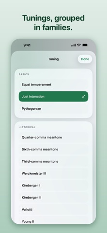 Pure Tuner – Temperaments screenshot 2