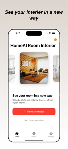 HomeAI Room Interior iPhone screenshot