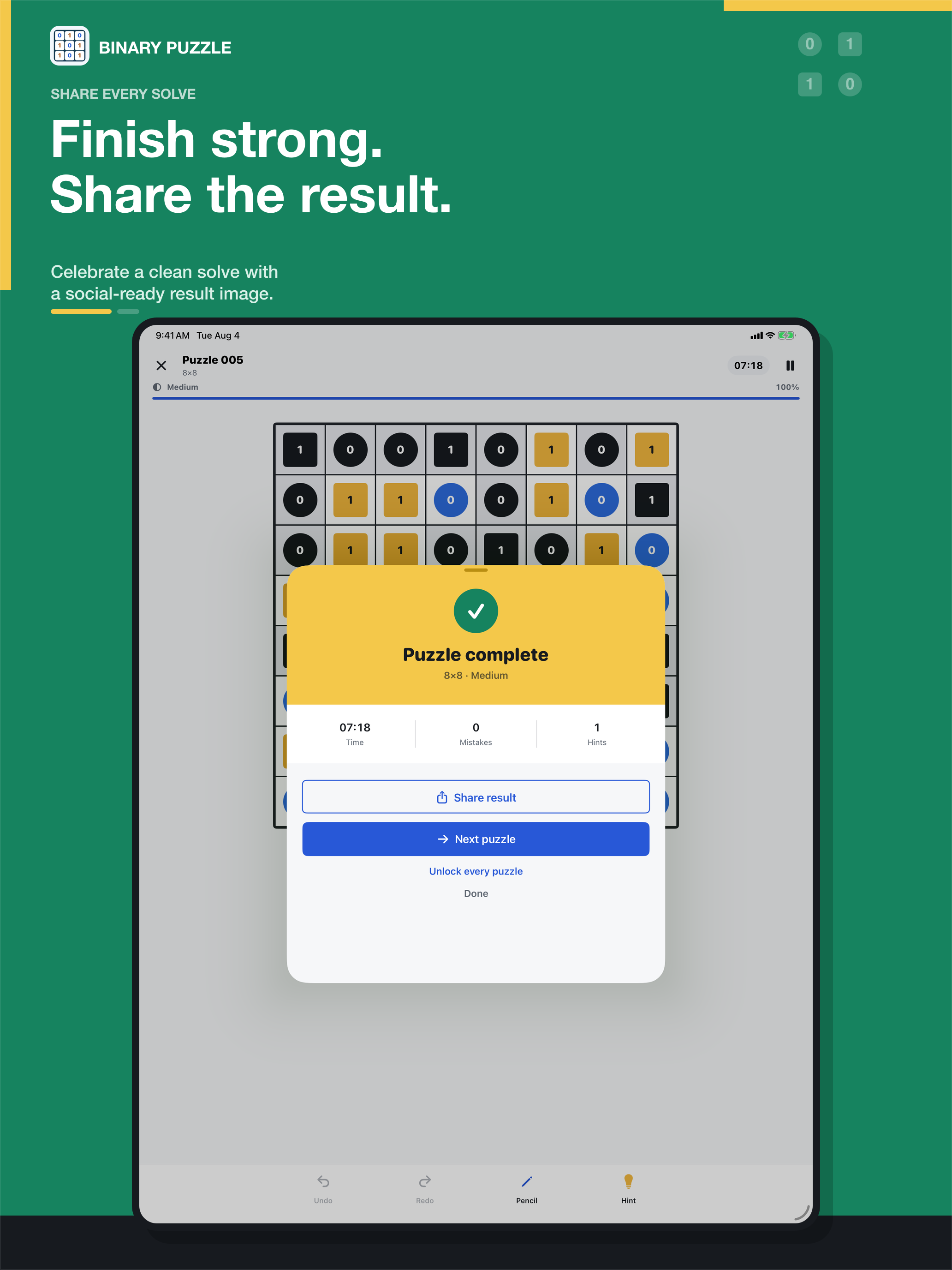Binary Puzzle: Logic Game screenshot 10