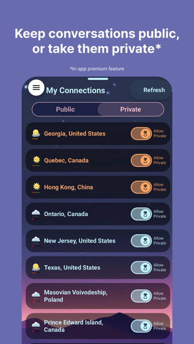Bubblic: Connect to humans. Screenshot