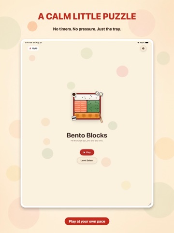 Bento Blocks: Food Puzzle iPad screenshot