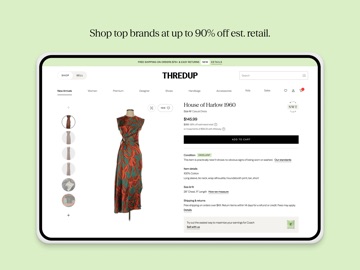 ThredUp: Online Thrift Store iPad screenshot