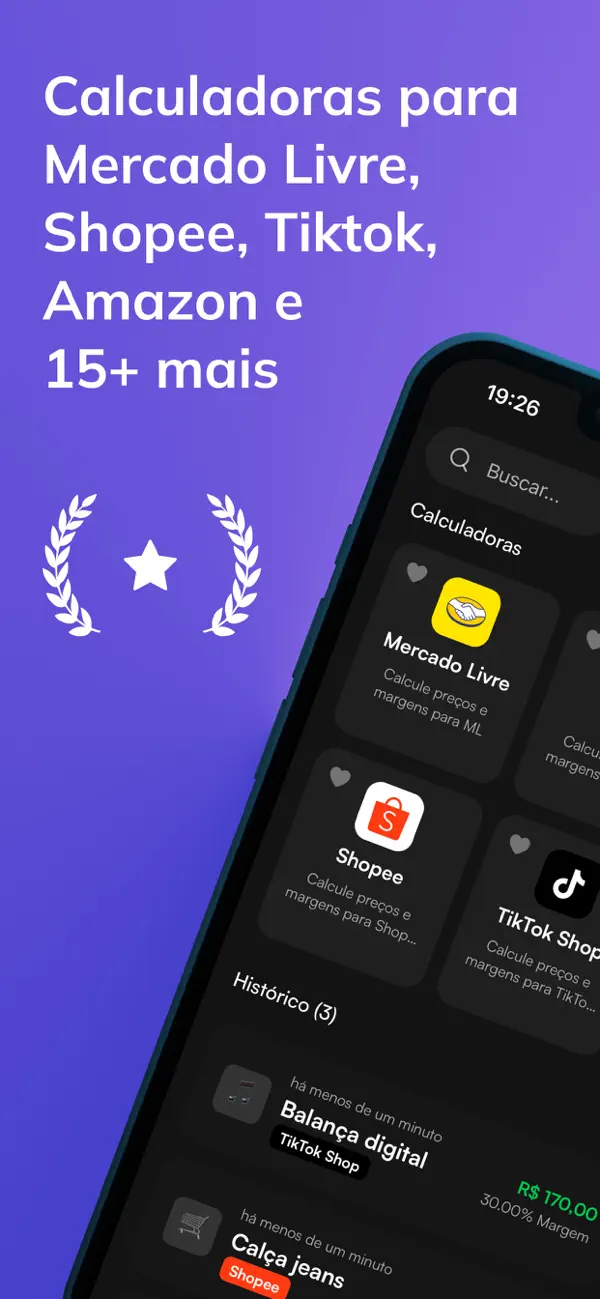 Screenshot #1 pour Calculaço: Taxas e Lucro