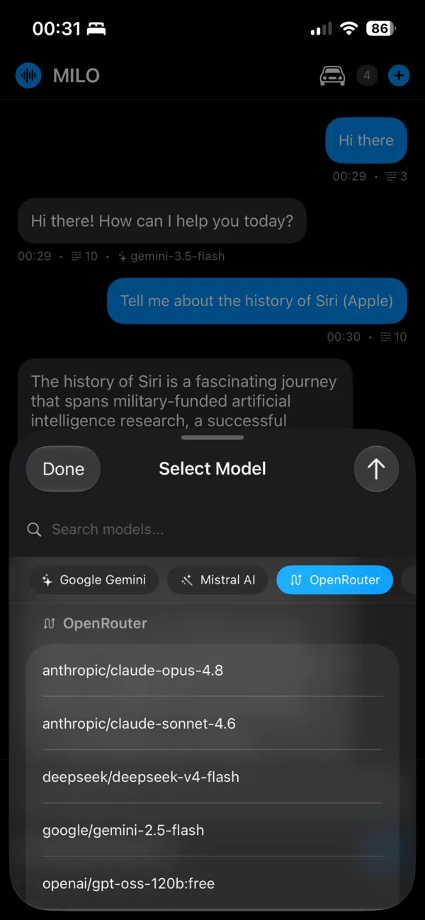Screenshot #3 pour Ask Milo: AI Chat Assistant