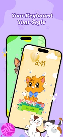 Cat Keyboard - Cute Kitty Skin screenshot