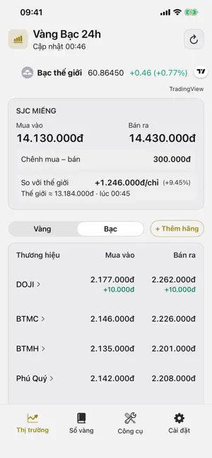 Vàng Bạc 24h screenshot 4