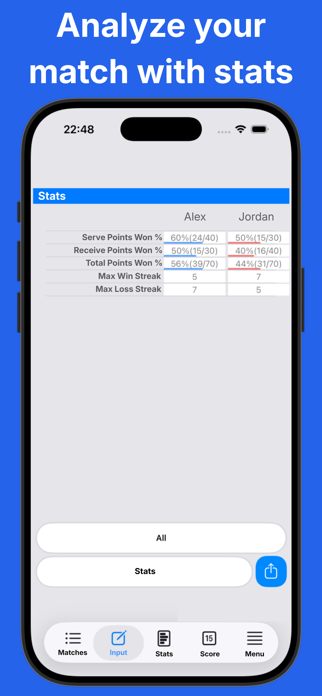 Table Tennis Score DataTT Screenshot 3 of 3