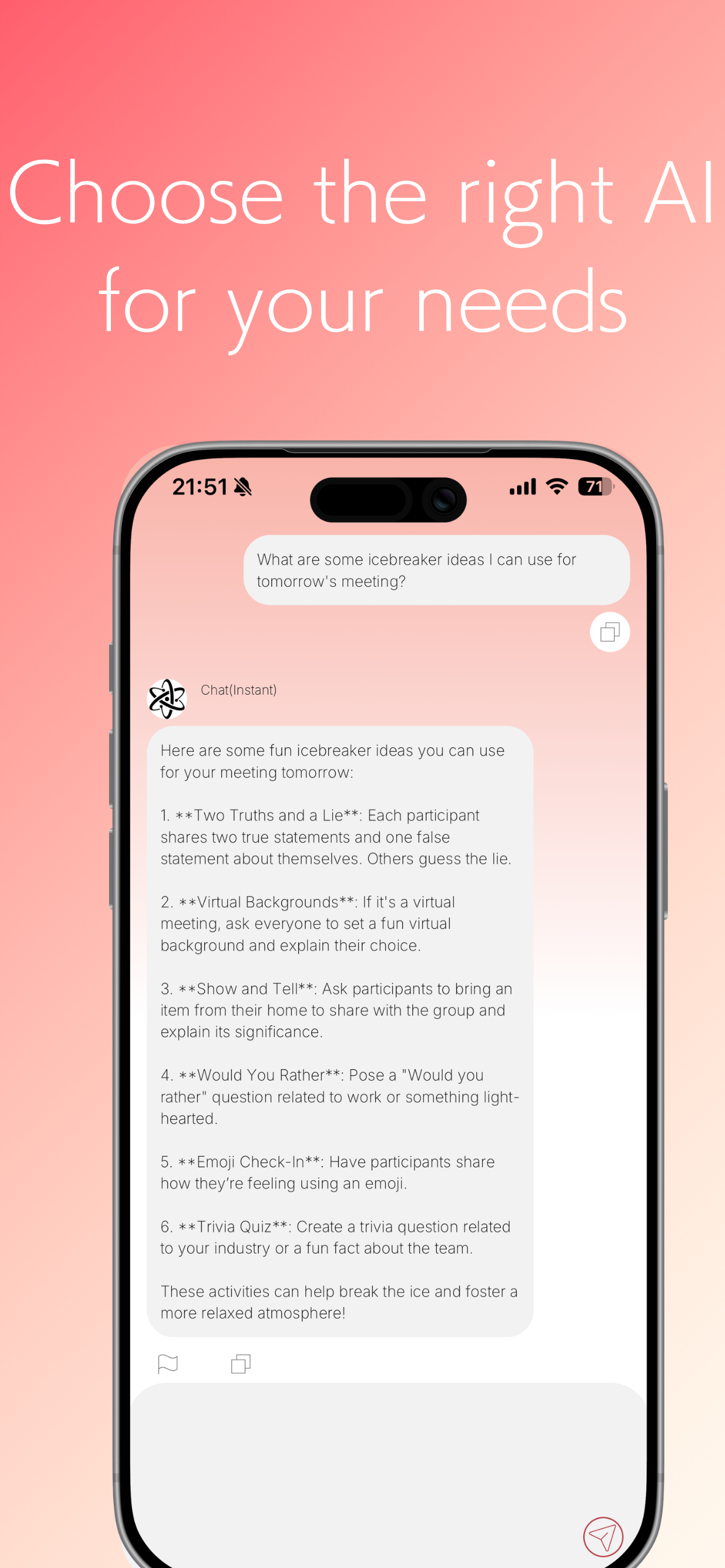 Chat AI assistant - Ai Hub