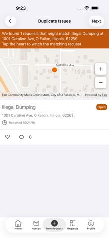 Glenview 311 iPhone screenshot