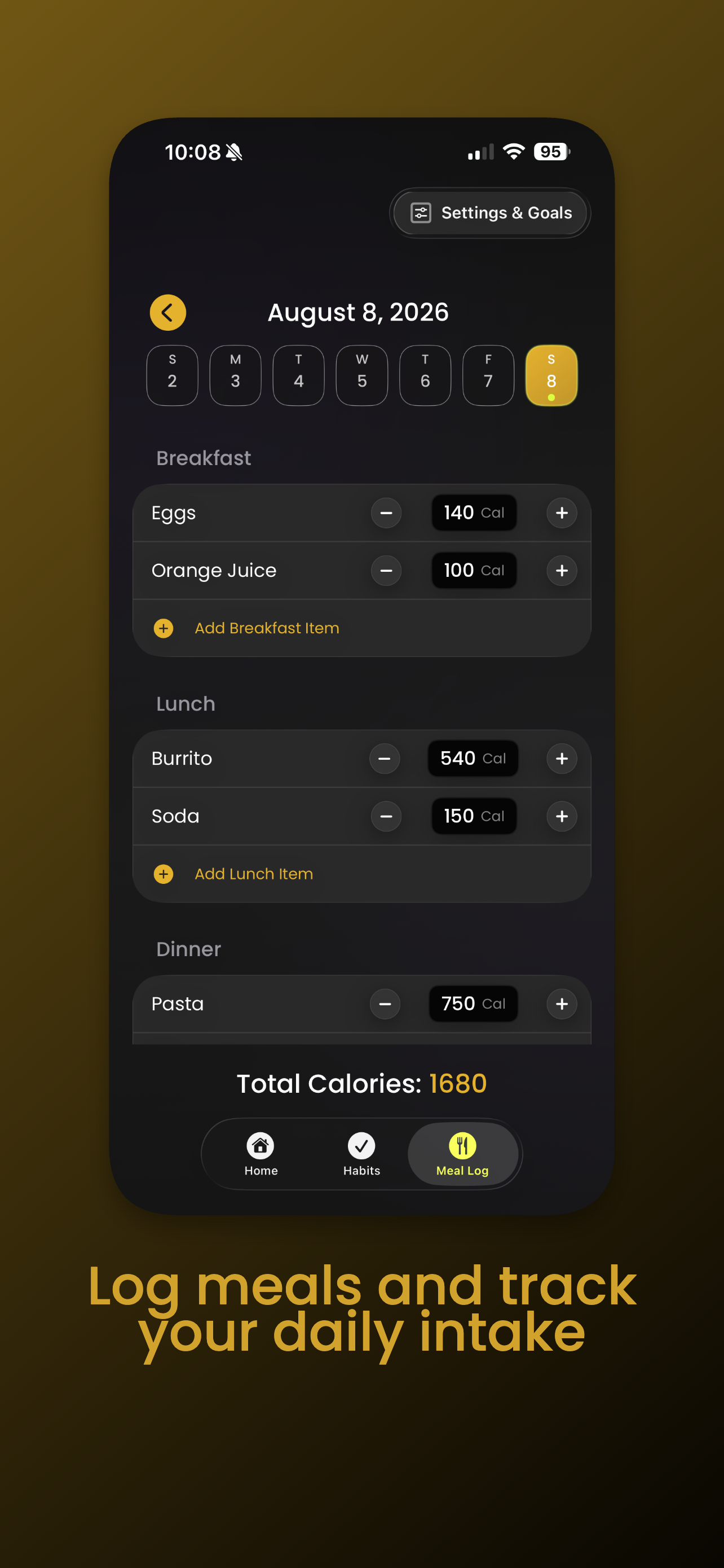 onTrack — Calorie Tracker screenshot 4