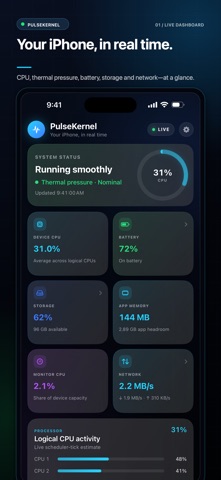 PulseKernel のスクリーンショット