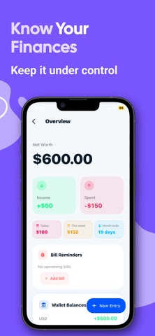 Tally Personal Finance screenshot