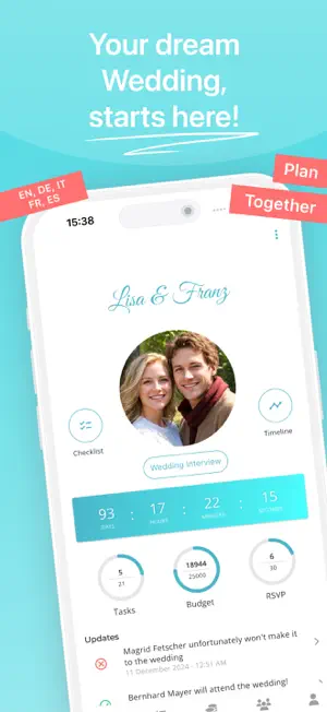 Weddy - Wedding Planner & RSVP screenshot 1