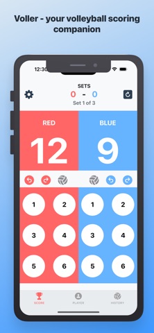 Voller: Volleyball Scoreboard iPhone screenshot