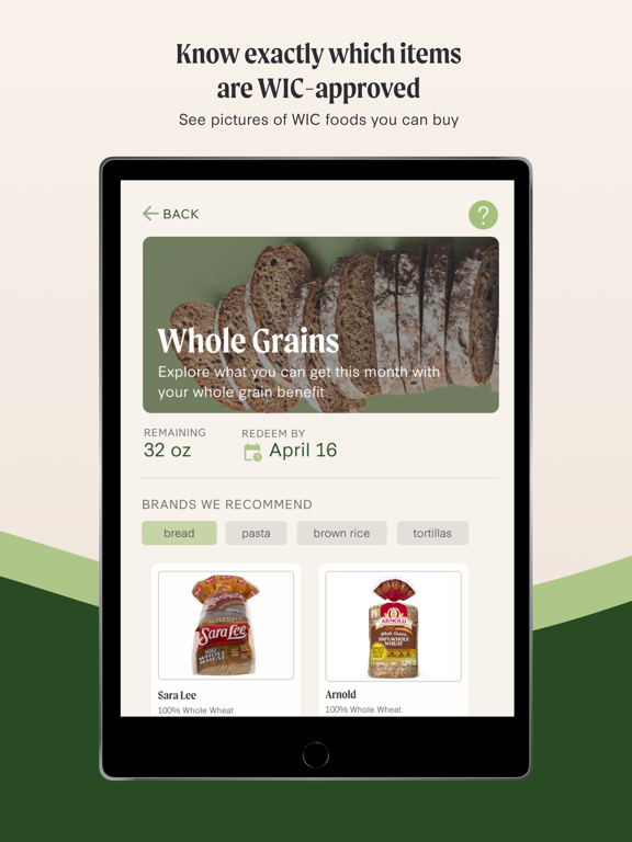 Lulo: WIC Shopping iPad screenshot 2 - Shopping app