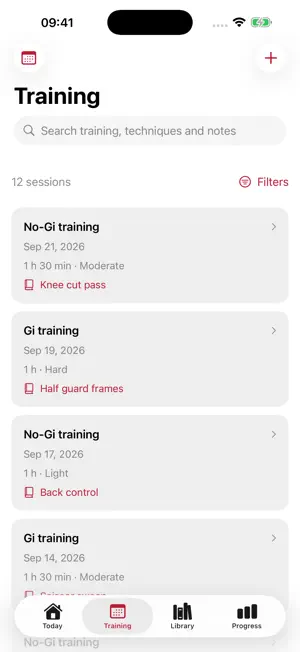 BJJ RollFlow screenshot 2