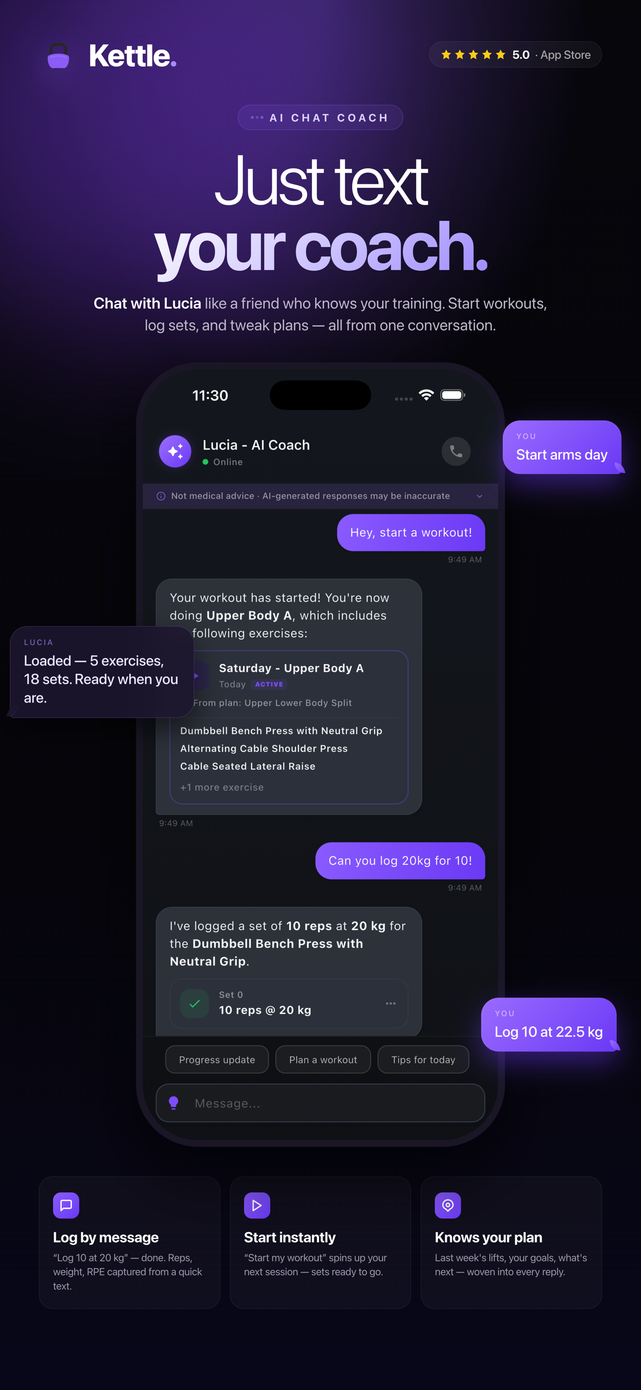Kettle: AI Fitness Platform