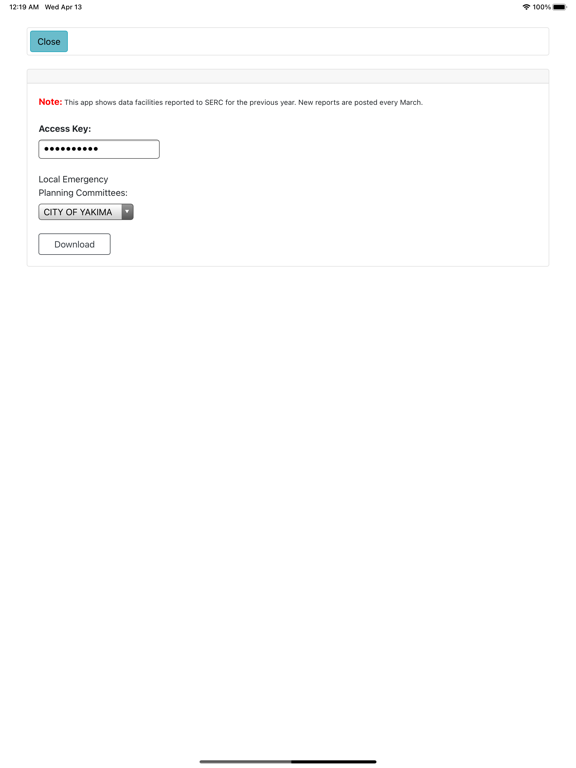 Washington State EPCRA Viewer