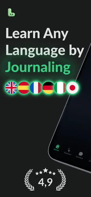 Linjoy: Language Journal iPhone screenshot 1