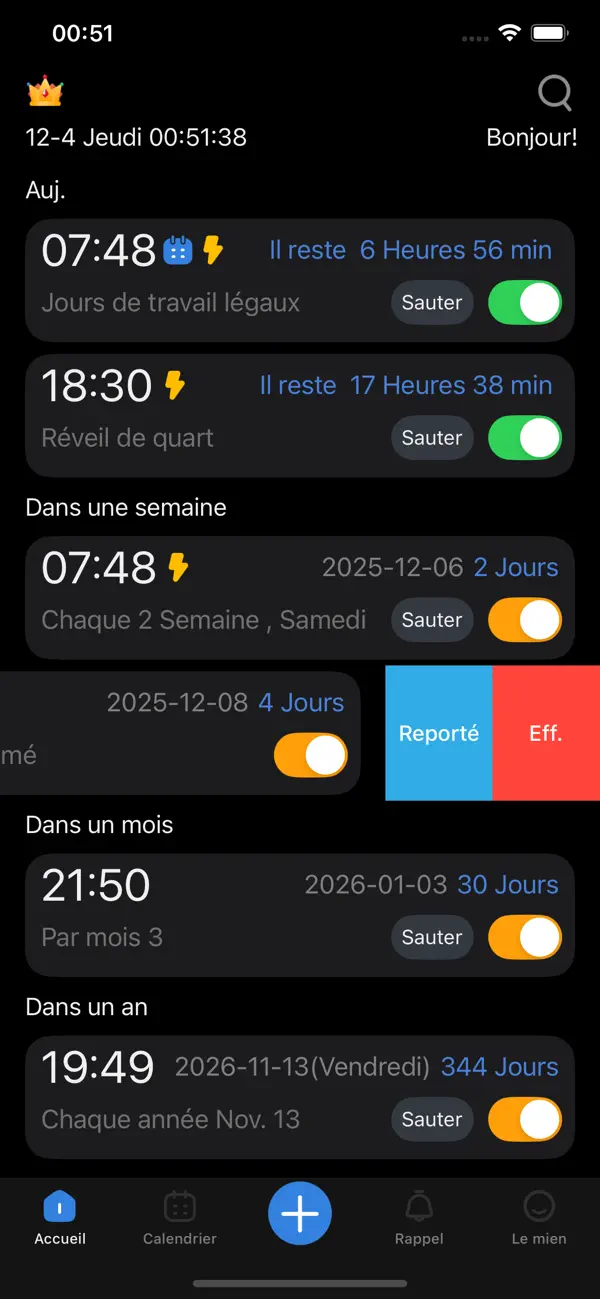 Screenshot #1 pour Dr. réveil - Gestionnaire