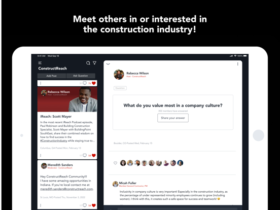 ConstructReach iPad screenshot 1 - Business app