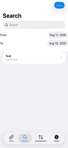LinkOrganizer iPhone screenshot