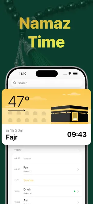 Muslim Prayer Times Find Qibla screenshot 1
