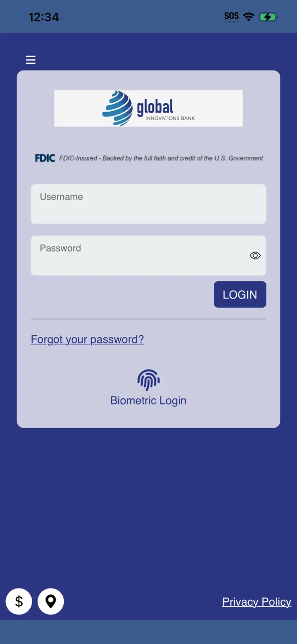 Screenshot #1 pour Global Innovations Bank