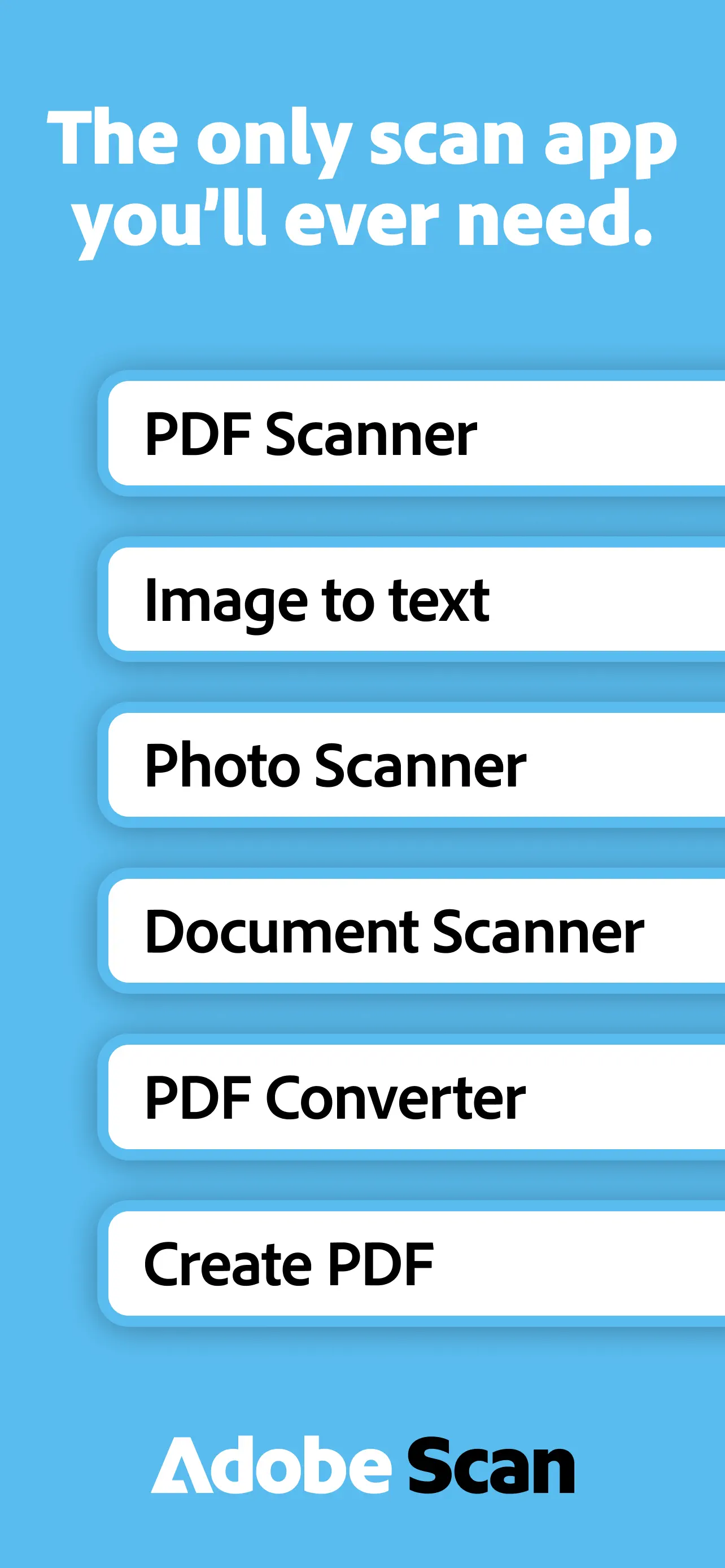 Adobe Scan: PDF & OCR Scanner screenshot 1