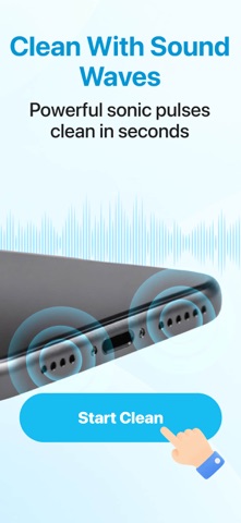 WaveClean - Dust & Water Eject iPhone screenshot