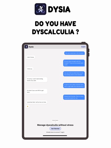 Dysia: copilot dyscalculia iPad screenshot