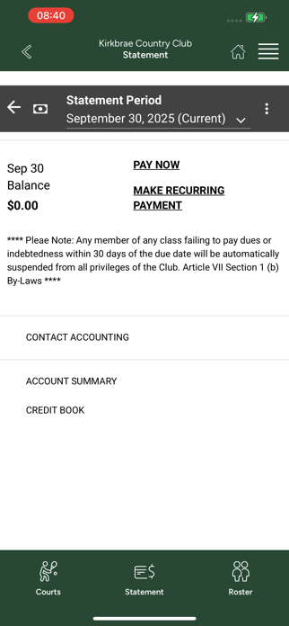 Kirkbrae CC Screenshot 3 of 4