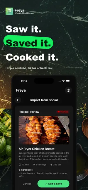 Freya: Meal Planner screenshot 4